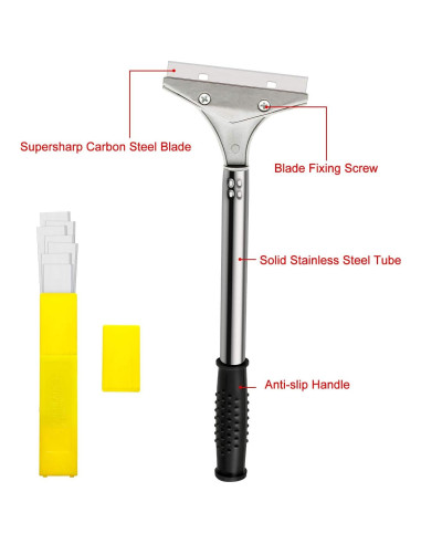 Raspador de Cuchilla Mudder 32 cm con 10 Cuchillas Repuesto