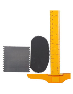 Conjunto 4 Raspadores de Arcilla Acero Inoxidable Uniquer 2