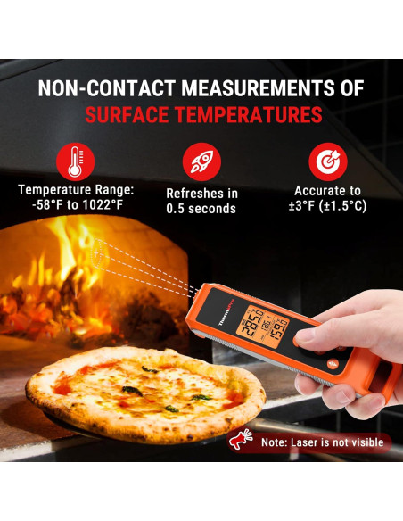 Termómetro ThermoPro TP420 2-en-1 Infrarrojo y Sonda