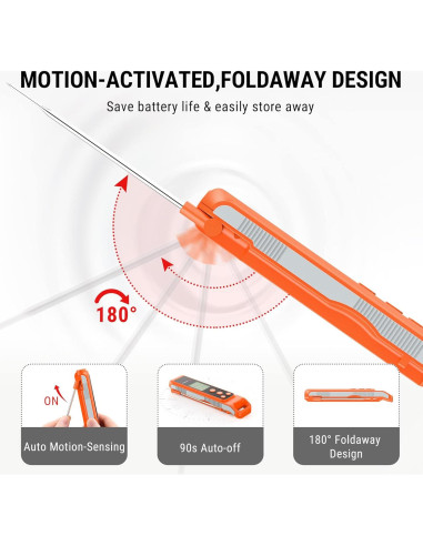 Termómetro ThermoPro TP420 2-en-1 Infrarrojo y Sonda