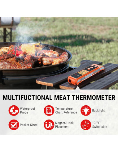 Termómetro ThermoPro TP420 2-en-1 Infrarrojo y Sonda