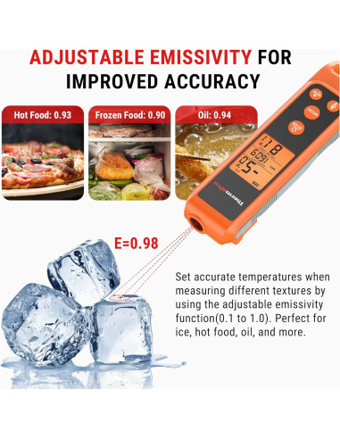 Termómetro ThermoPro TP420 2-en-1 Infrarrojo y Sonda