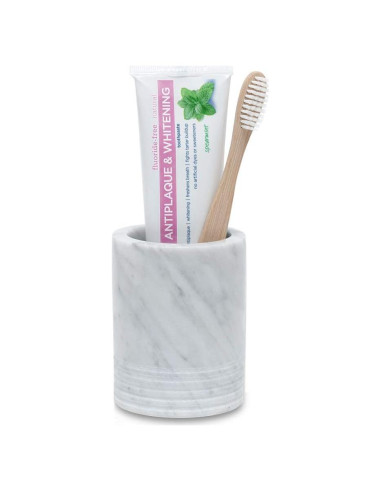 Soporte para Cepillos de Dientes JIMEI de Mármol Natural 7,01 cm
