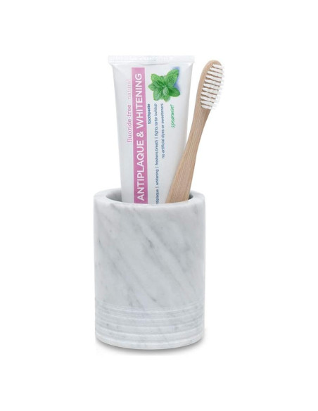 Soporte para Cepillos de Dientes JIMEI de Mármol Natural 7,01 cm