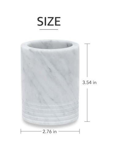 Soporte para Cepillos de Dientes JIMEI de Mármol Natural 7,01 cm
