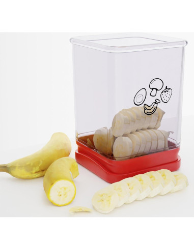 Cortador de Frutas TEWODILA Acero Inoxidable 1 PCS Rojo