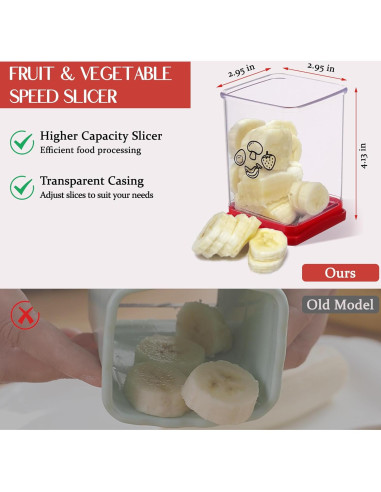Cortador de Frutas y Verduras ERHIRY Acero Inoxidable 0.13 kg