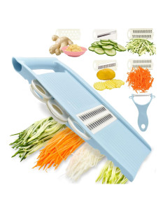 Mandolina 5 en 1 NACOLUS Cortador de Verduras Azul 0.18 kg