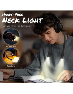 Luz de Lectura LED para Cuello RADIXIUM Recargable 4 Brillos 2
