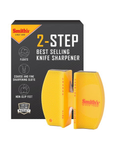 Afilador de cuchillos Smith's CCKS 2 pasos portátil amarillo