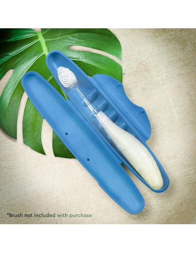 Estuche de viaje RADIUS para cepillo de dientes - Azul claro
