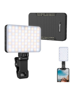 Luz de Selfie Recargable Newmowa Negra 2000mAh 3 Modos