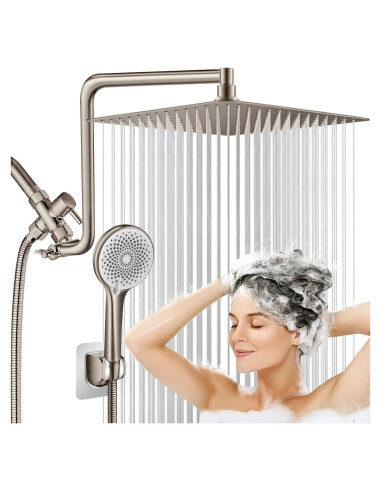 Cabezal de Ducha de Lluvia 30 cm HUUKE Niquel Cepillado