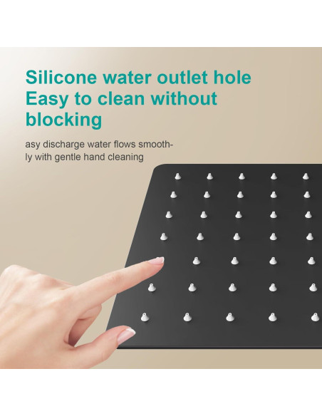 Cabezal de Ducha de Lluvia AULEEND 15x17 cm Acero Inoxidable