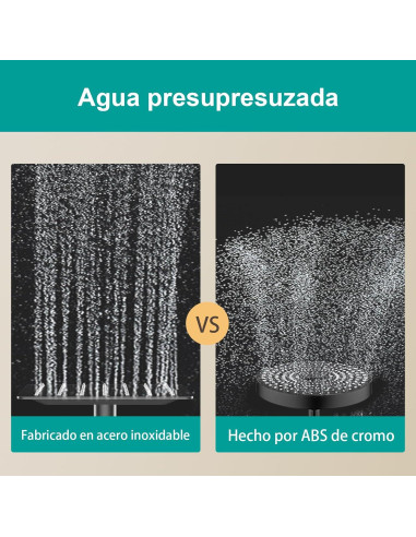 Cabezal de Ducha de Lluvia AULEEND 15x17 cm Acero Inoxidable