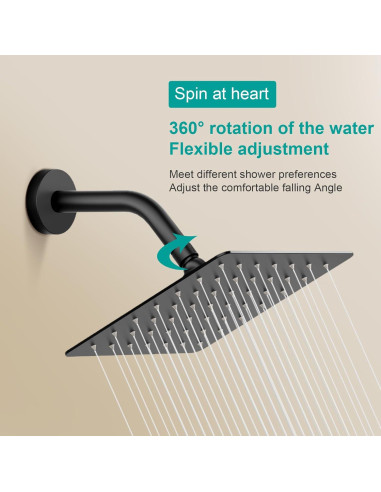 Cabezal de Ducha de Lluvia AULEEND 15x17 cm Acero Inoxidable