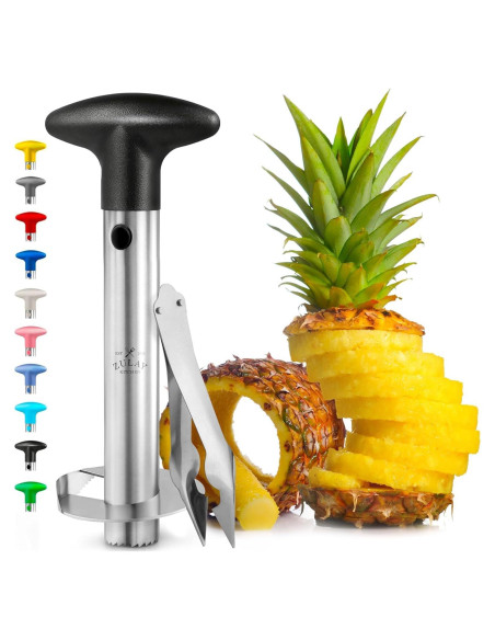 Cortador de Piña Zulay Kitchen Acero Inoxidable Negro 24.5cm