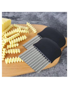 Cortador Ondulado Yopolaz 2 Pcs Acero Inoxidable 209g