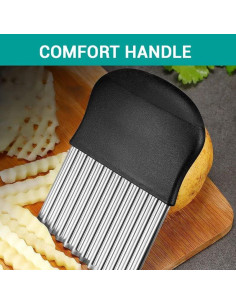 Cortador Ondulado Yopolaz 2 Pcs Acero Inoxidable 209g 2