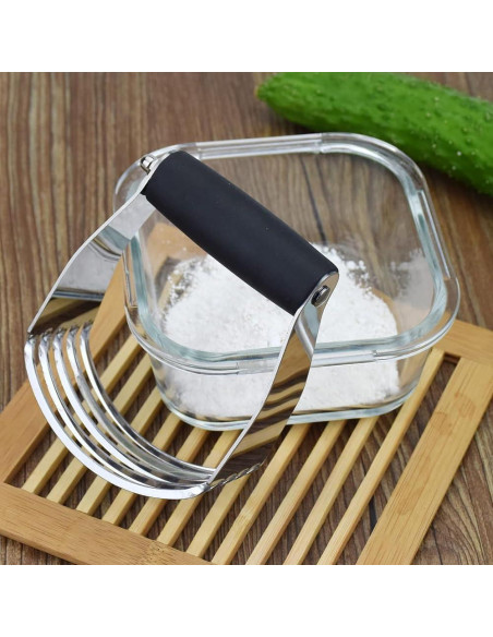 Mezclador de Masa Chiyuehe Acero Inoxidable Negro 12x10.8 cm