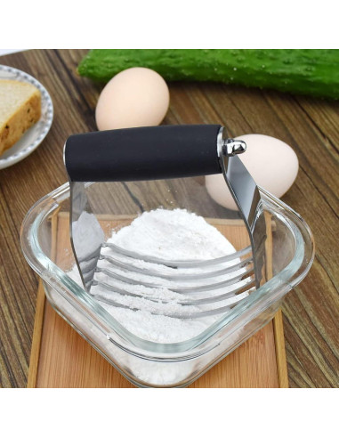 Mezclador de Masa Chiyuehe Acero Inoxidable Negro 12x10.8 cm