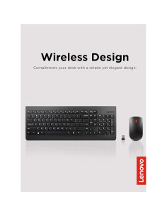 Combo Teclado y Ratón Inalámbrico Lenovo 510 Negro 2