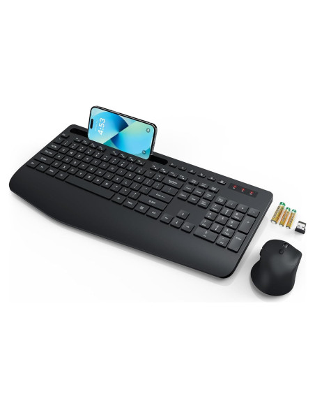 Combo Teclado y Ratón Inalámbricos SABLUTE Ergonómico
