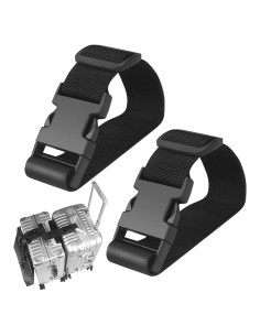Correas de Equipaje Ajustables FLMITRA 22.4 cm 2 Piezas Negro