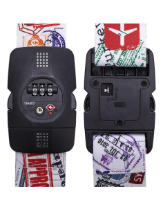 Correa de Equipaje Travelkin Ajustable con Candado TSA 2