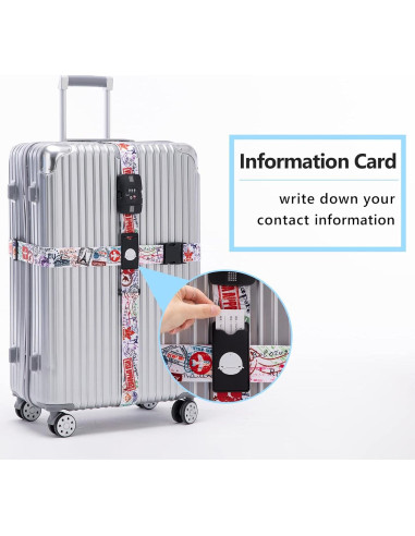 Correa de Equipaje Travelkin Ajustable con Candado TSA