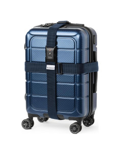 Correa de Equipaje Brookstone 2-en-1 con Candado TSA Azul