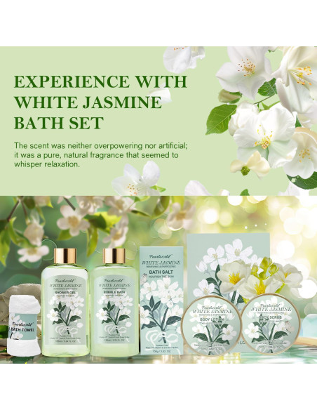 Set de Regalo de Baño Jazmín PearlWorld - 9 Piezas Spa