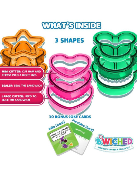 Cortador y Sellador de Sándwich Savoychef - Formas Divertidas Cortador y Sellador de Sándwich Savoychef - Formas Divertidas