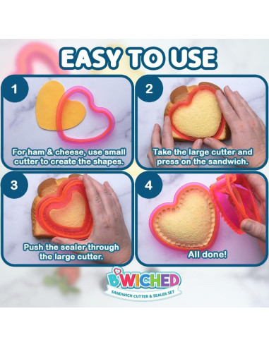 Cortador y Sellador de Sándwich Savoychef - Formas Divertidas