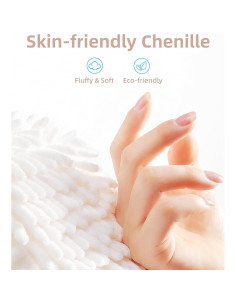 Juego de 3 Toallas de Mano Chenille Frbryak Absorbentes 2