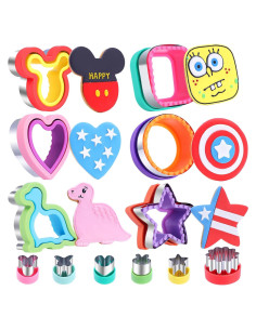 Juego de 12 Cortadores de Sándwich Jaystate Multicolor