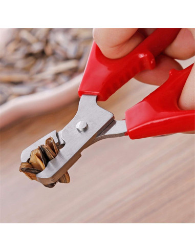 Alicate Abridor de Semillas Rojo WsjiaboFux - Pelador de Nueces