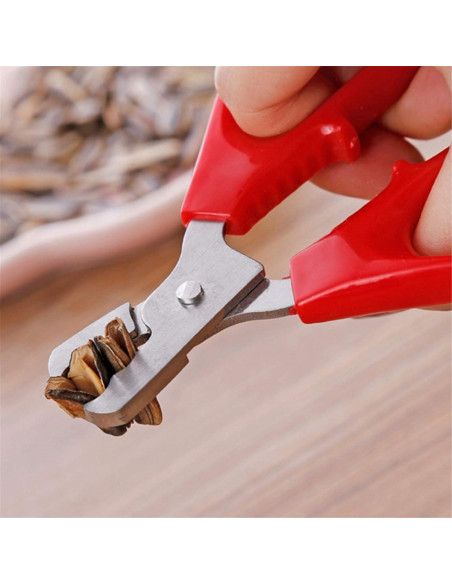 Alicate Abridor de Semillas Rojo WsjiaboFux - Pelador de Nueces