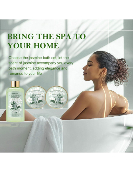 Set de Regalo de Baño Jazmín PearlWorld - 9 Piezas Spa