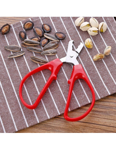 Alicate Abridor de Semillas Rojo WsjiaboFux - Pelador de Nueces