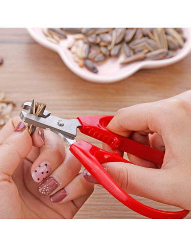 Alicate Abridor de Semillas Rojo WsjiaboFux - Pelador de Nueces