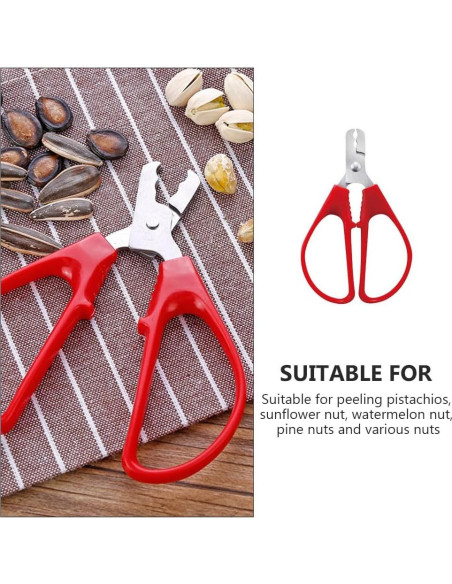 Alicate Abridor de Semillas Rojo WsjiaboFux - Pelador de Nueces
