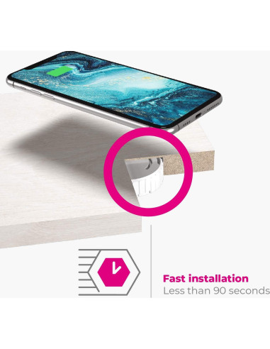 Cargador Inalámbrico Oculto Eggtronic Invisa-Qi 10W