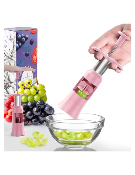 Cortador de Uvas Newness Rosa para Niños 1-3 Años