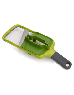 Mandolina de cocina Joseph Joseph Multi-Grip, verde, 3 grosores