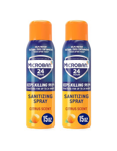 Spray Desinfectante Microban 24 Horas 2x450ml Aroma Cítrico