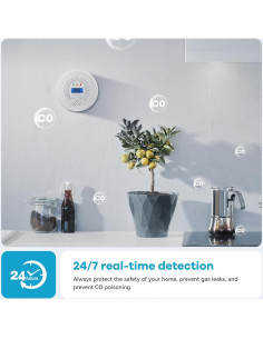 Detector de Monóxido de Carbono Cinyue XY-C616 con Pantalla LED 2