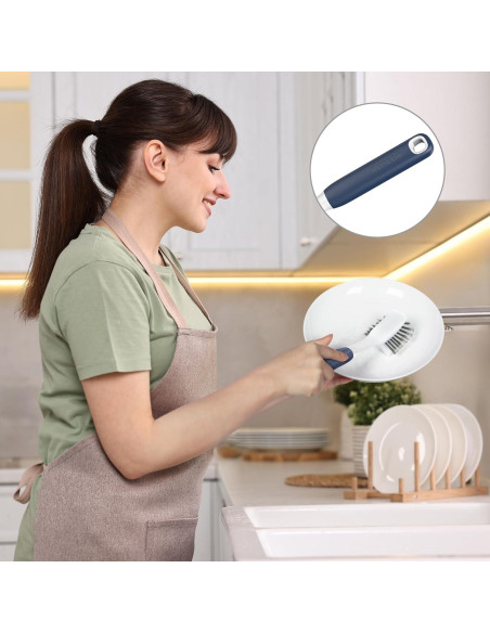 Cepillo de Platos ROSEOK con Raspador - 2 Unidades Cepillo de Platos ROSEOK con Raspador - 2 Unidades