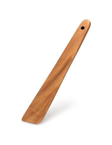 Espátula de Madera de Teca Ayiaren 30 cm Utensilio de Cocina
