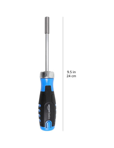 Destornillador Carraca Magnético 12 en 1 Amazon Basics